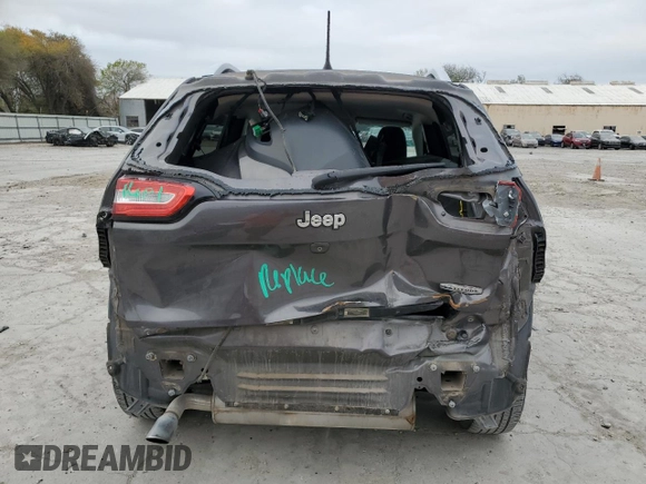 2018 Jeep Cherokee Latitude Plus with VIN 1C4PJLLB4JD590255, listed as a Copart auction lot 41496575 with 74,224 mi miles and Salvage Title. Bid and sale history available at carsss.com. Image 6.