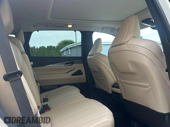 2022 Infiniti QX60 Luxe with VIN 5N1DL1FSXNC333458, listed as a Copart auction lot 61234555 with 63,665 mi miles and Clean title. Bid and sale history available at DreamBid. Image 6.