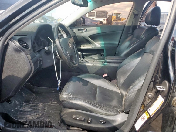 2006 Lexus IS 250 z VIN JTHBK262562003446, wystawiony jako Copart lot #58966215 z przebiegiem 234 455 mil mil oraz Szkoda całkowita • Salvage title. Historia ofert i sprzedaży dostępna na DreamBid. Obrazek 7.