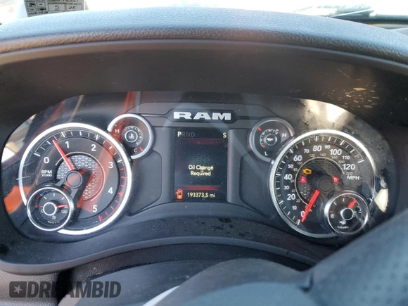 2023 Ram 2500 Tradesman with VIN 3C6UR5CL4PG539521, listed as a Copart auction lot 42115255 with 193,373 mi miles and Salvage title. Bid and sale history available at DreamBid. Image 9.