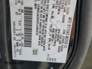 2005 Ford Explorer z VIN 1FMDU62KX5UA60435, wystawiony jako Copart lot #53371975 z przebiegiem 189 260 mil mil oraz Szkoda całkowita • Salvage title. Historia ofert i sprzedaży dostępna na DreamBid. Obrazek 13.