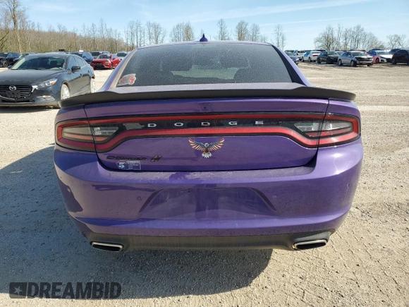 2019 Dodge Charger SXT with VIN 2C3CDXJG5KH520588, listed as a Copart auction lot 54910605 with 58,430 mi miles and Salvage Title. Bid and sale history available at DreamBid. Image 6.