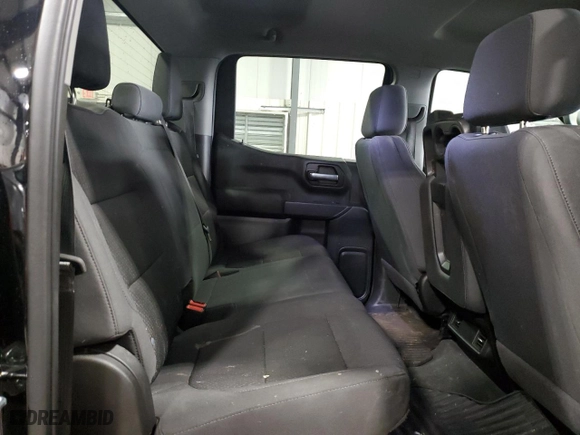 2021 Chevrolet Silverado 1500 Custom with VIN 1GCUYBEF0MZ256840, listed as a Copart auction lot 41638615 with 55,904 mi miles and Salvage Title. Bid and sale history available at carsss.com. Image 10.
