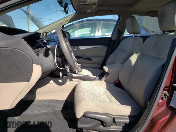 2015 Honda Civic EX with VIN 19XFB2F86FE241381, listed as a Copart auction lot 49438605 with 148,567 mi miles and Salvage Title. Bid and sale history available at DreamBid. Image 7.