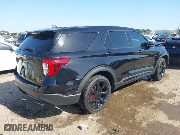 2022 Ford Explorer ST z VIN 1FM5K8GC1NGA40631, wystawiony jako IAAI lot #42009716 z przebiegiem 37 700 mil mil oraz . Historia ofert i sprzedaży dostępna na DreamBid. Obrazek 4.