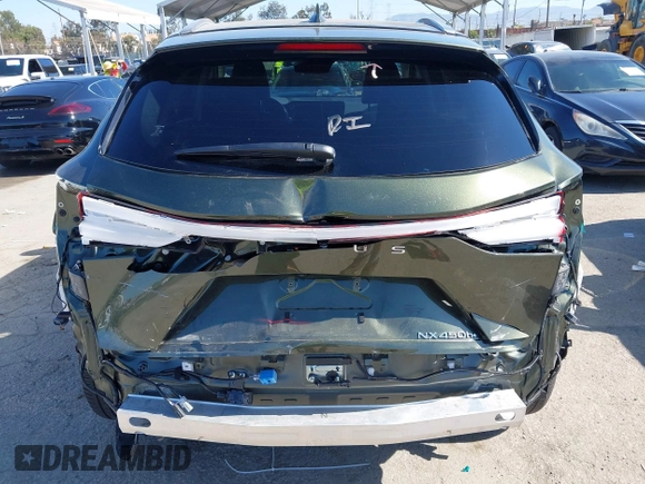 2023 Lexus NX 450h+ Luxury with VIN JTJHKCFZ0P2017929, listed as a IAAI auction lot 42282635 with 18,611 mi miles and . Bid and sale history available at DreamBid. Image 17.