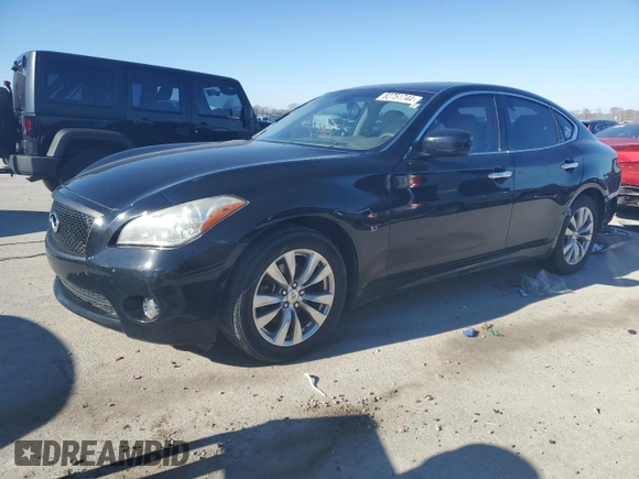 2014 Infiniti M37 with VIN JN1BY1AP2EM260101, listed as a Copart auction lot 82751744 with 142,099 mi miles and Salvage Title. Bid and sale history available at carsss.com. Image 1.