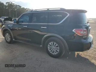 2017 Nissan Armada SV with VIN JN8AY2ND5H9004772, listed as a Copart auction lot 72124634 with 180,117 mi miles and Salvage Title. Bid and sale history available at carsss.com. Image 2.