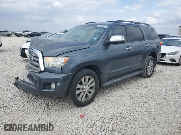 2010 Toyota Sequoia Ltd with VIN 5TDJW5G13AS031935, listed as a Copart auction lot 46876885 with 193,058 mi miles and Salvage Title. Bid and sale history available at carsss.com. Image 1.