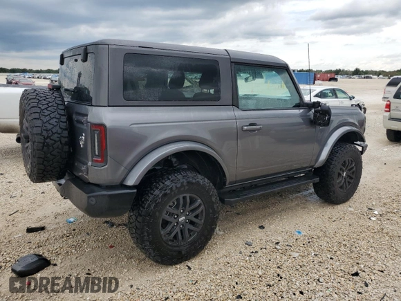 2023 Ford Bronco with VIN 1FMDE5CH0PLA84438, listed as a Copart auction lot 71636534 with 13,304 mi miles and Salvage Title. Bid and sale history available at carsss.com. Image 3.