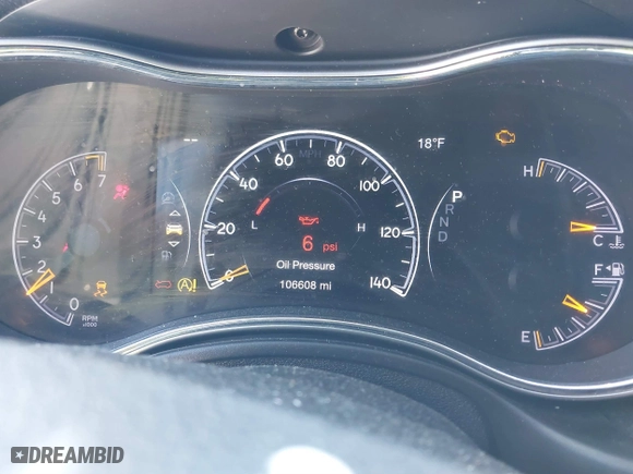 2018 Jeep Grand Cherokee Laredo E with VIN 1C4RJFAG8JC127274, listed as a IAAI auction lot 41394989 with 106,608 mi miles. Bid and sale history available at carsss.com. Image 7.