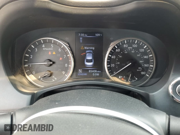 2019 Infiniti Q50 3.0t Signature Edition with VIN JN1EV7APXKM540949, listed as a Copart auction lot 70799224 with 85,408 mi miles and Salvage Title. Bid and sale history available at carsss.com. Image 9.