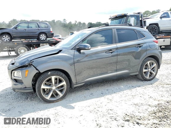 2019 Hyundai Kona Limited with VIN KM8K33A59KU372570, listed as a Copart auction lot 65702914 with 34,781 mi miles and Non Repairable. Bid and sale history available at carsss.com. Image 1.