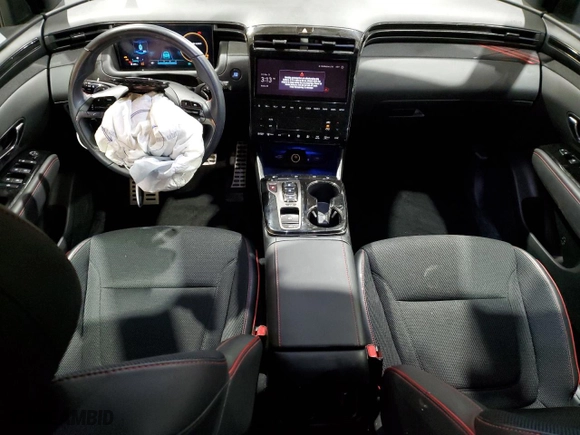 2024 Hyundai Tucson Hybrid N Line with VIN KM8JFCD17RU142502, listed as a Copart auction lot 50019905 with 17,284 mi miles and Salvage Title. Bid and sale history available at carsss.com. Image 8.