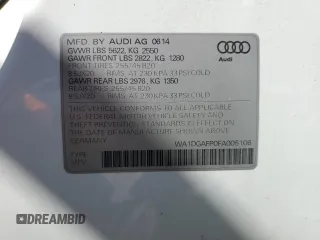 2015 Audi Q5 Premium Plus with VIN WA1DGAFP0FA005106, listed as a Copart auction lot 52999355 with 88,174 mi miles and Salvage title. Bid and sale history available at DreamBid. Image 13.