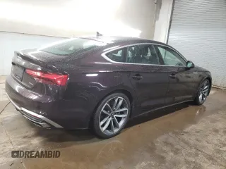 2021 Audi A5 Sportback S line Premium Plus with VIN WAUFACF56MA025896, listed as a Copart auction lot 46140244 with 39,531 mi miles. Bid and sale history available at carsss.com. Image 3.