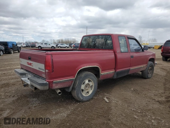 1991 GMC Sierra 1500 z VIN 2GTEK19K2M1543239, wystawiony jako Copart lot #51680075 z przebiegiem 135 361 mil mil oraz Czysty tytuł • Clean title. Historia ofert i sprzedaży dostępna na DreamBid. Obrazek 3.