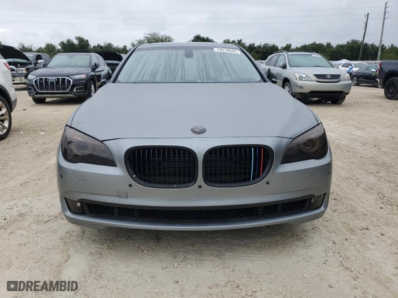 2011 BMW 7 Series 750i with VIN WBAKA8C52BCY36158, listed as a Copart auction lot 74919544 with 0 mi miles and Salvage Title. Bid and sale history available at carsss.com. Image 5.