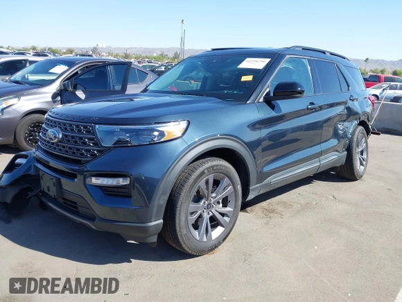 2024 Ford Explorer XLT z VIN 1FMSK8DH5RGA78937, wystawiony jako IAAI lot #41998290 z przebiegiem 10 000 mil mil oraz . Historia ofert i sprzedaży dostępna na DreamBid. Obrazek 2.