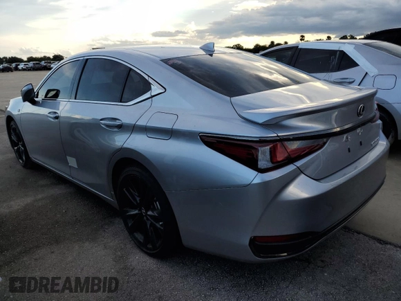 2023 Lexus ES with VIN 58ABA1C15PU034538, listed as a Copart auction lot 73663854 with 8,599 mi miles and Non Repairable. Bid and sale history available at carsss.com. Image 2.