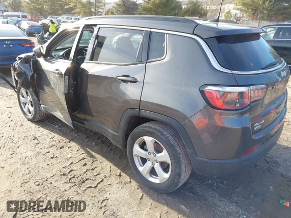 2018 Jeep Compass Latitude with VIN 3C4NJDBB0JT316396, listed as a IAAI auction lot 41482668 with 65,340 mi miles and . Bid and sale history available at DreamBid. Image 3.