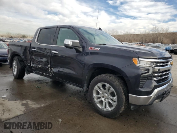 2024 Chevrolet Silverado 1500 LTZ with VIN 2GCUDGED2R1190704, listed as a Copart auction lot 85128674 with 13,402 mi miles and Salvage Title. Bid and sale history available at DreamBid. Image 4.