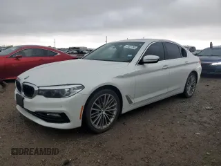 2018 BMW 5 Series 530i with VIN WBAJA5C58JWA38855, listed as a Copart auction lot 47621765 with 94,886 mi miles and Salvage Title. Bid and sale history available at carsss.com. Image 1.
