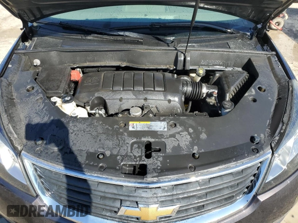 2017 Chevrolet Traverse LS z VIN 1GNKRFED8HJ186820, wystawiony jako Copart lot #46611905 z przebiegiem 119 833 mil mil oraz Nie do naprawy • Non repairable. Historia ofert i sprzedaży dostępna na DreamBid. Obrazek 12.