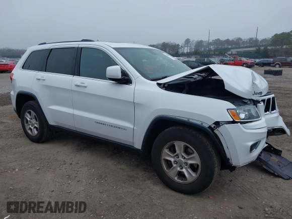 2014 Jeep Grand Cherokee Laredo with VIN 1C4RJFAG8EC109458, listed as a IAAI auction lot 41908466 with 59,427 mi miles. Bid and sale history available at carsss.com. Image 1.