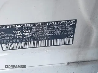 2008 Mercedes-Benz E 350 Luxury z VIN WDBUF87X58B286086, wystawiony jako IAAI lot #42157042 z przebiegiem 156 297 mil mil oraz . Historia ofert i sprzedaży dostępna na DreamBid. Obrazek 9.