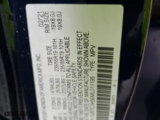 2021 Acura RDX w/Technology Package with VIN 5J8TC1H56ML011195, listed as a Copart auction lot 48973105 with 125,287 mi miles and Non Repairable. Bid and sale history available at carsss.com. Image 13.