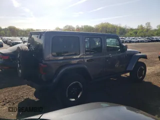 2019 Jeep Wrangler Unlimited Rubicon with VIN 1C4HJXFG2KW662384, listed as a Copart auction lot 54538255 with 78,568 mi miles and Salvage title. Bid and sale history available at DreamBid. Image 3.