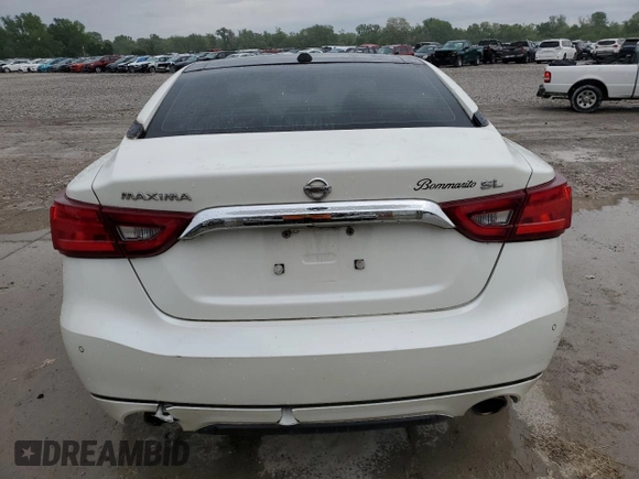 2017 Nissan Maxima Platinum with VIN 1N4AA6AP3HC392701, listed as a Copart auction lot 55589355 with 121,458 mi miles and Salvage title. Bid and sale history available at DreamBid. Image 6.
