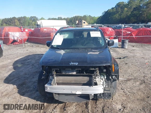 2017 Jeep Renegade Latitude with VIN ZACCJABB7HPG21286, listed as a IAAI auction lot 41979283 with 142,540 mi miles. Bid and sale history available at carsss.com. Image 12.