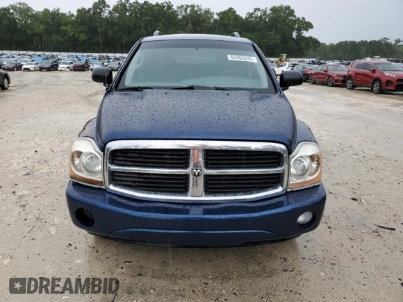 2005 Dodge Durango SLT with VIN 1D4HD48D35F513787, listed as a Copart auction lot 65563335 with 276,897 mi miles and Salvage title. Bid and sale history available at DreamBid. Image 5.