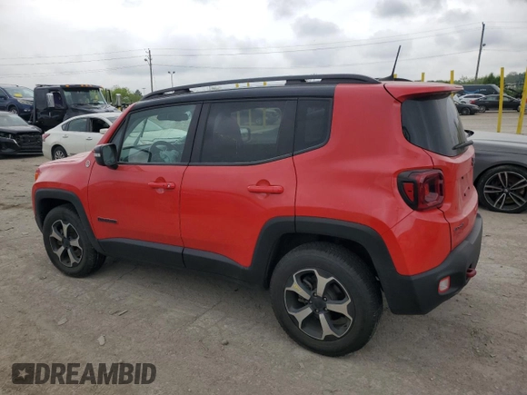 2020 Jeep Renegade Trailhawk with VIN ZACNJBC18LPL78758, listed as a Copart auction lot 56704665 with Not provided miles and Salvage title. Bid and sale history available at DreamBid. Image 2.