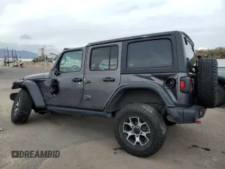 2022 Jeep Wrangler Unlimited Rubicon with VIN 1C4HJXFN9NW256461, listed as a Copart auction lot 43188065 with 26,944 mi miles and Salvage title. Bid and sale history available at DreamBid. Image 2.