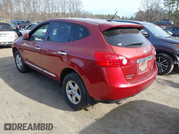 2013 Nissan Rogue S with VIN JN8AS5MV4DW140108, listed as a IAAI auction lot 41755922 with 167,136 mi miles and . Bid and sale history available at DreamBid. Image 3.
