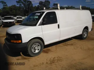 2017 Chevrolet Express Cargo Van with VIN 1GCWGBFG9H1138096, listed as a Copart auction lot 51268905 with 186,298 mi miles and Clean Title. Bid and sale history available at carsss.com. Image 1.