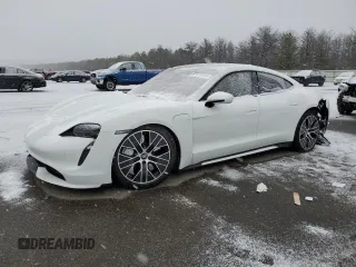 2020 Porsche Taycan Turbo with VIN WP0AC2Y19LSA70578, listed as a Copart auction lot 87072514 with Not provided miles and Salvage title. Bid and sale history available at DreamBid. Image 1.