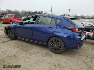 2024 Subaru Impreza RS with VIN JF1GUHJC6R8317120, listed as a Copart auction lot 45601255 with 3,494 mi miles and Salvage Title. Bid and sale history available at carsss.com. Image 2.