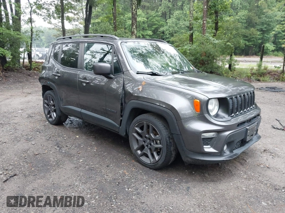2021 Jeep Renegade Latitude with VIN ZACNJCBB4MPM68233, listed as a IAAI auction lot 42464100 with 63,897 mi miles and . Bid and sale history available at DreamBid. Image 1.