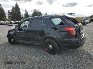 2014 Ford Utility Police Interceptor with VIN 1FM5K8AR9EGB91181, listed as a Copart auction lot 75281004 with 129,457 mi miles and Salvage Title. Bid and sale history available at carsss.com. Image 2.
