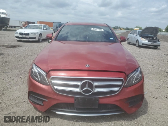 2018 Mercedes-Benz E 300 with VIN WDDZF4JB3JA367148, listed as a Copart auction lot 55642295 with 133,163 mi miles and Clean Title. Bid and sale history available at DreamBid. Image 5.