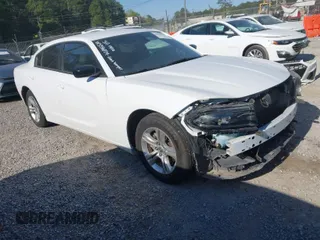 2023 Dodge Charger SXT with VIN 2C3CDXBG8PH575655, listed as a IAAI auction lot 42044807 with 45,726 mi miles. Bid and sale history available at carsss.com. Image 1.