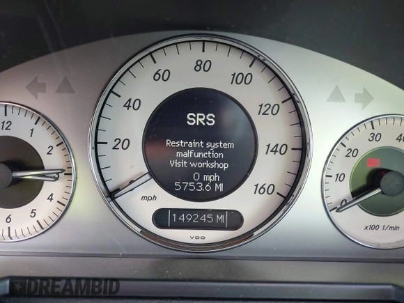 2007 Mercedes-Benz E-Class 3.5L with VIN WDBUF87X47B170652, listed as a IAAI auction lot 41919983 with 149,245 mi miles. Bid and sale history available at carsss.com. Image 16.