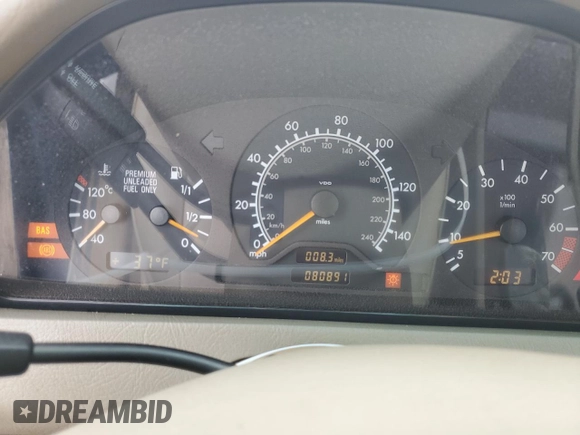 1998 Mercedes-Benz C 230/260/280/320 with VIN WDBHA23G1WA558025, listed as a Copart auction lot 45115295 with 80,891 mi miles and Clean Title. Bid and sale history available at carsss.com. Image 9.