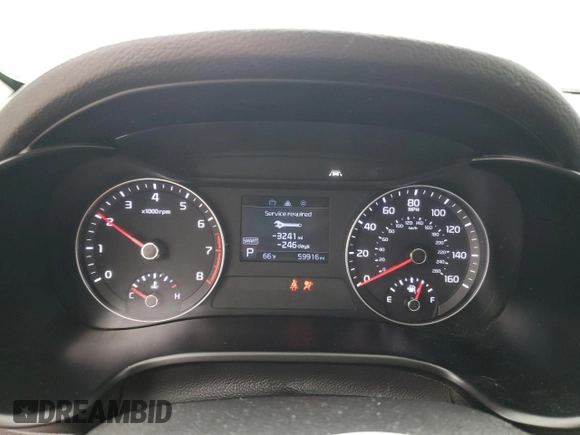 2019 Kia Forte LXS with VIN 3KPF24AD1KE136290, listed as a Copart auction lot 58561635 with 59,916 mi miles and Salvage title. Bid and sale history available at DreamBid. Image 9.