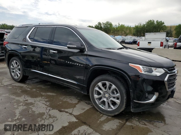 2021 Chevrolet Traverse Premier with VIN 1GNEVKKW8MJ124268, listed as a Copart auction lot 66551544 with 29,280 mi miles and Salvage Title. Bid and sale history available at carsss.com. Image 4.