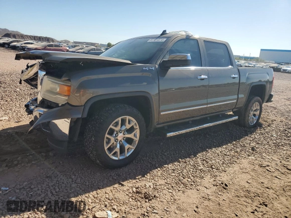 2015 GMC Sierra 1500 SLT with VIN 3GTU2VEJ8FG470016, listed as a Copart auction lot 81101074 with 97,524 mi miles and Salvage Title. Bid and sale history available at DreamBid. Image 1.